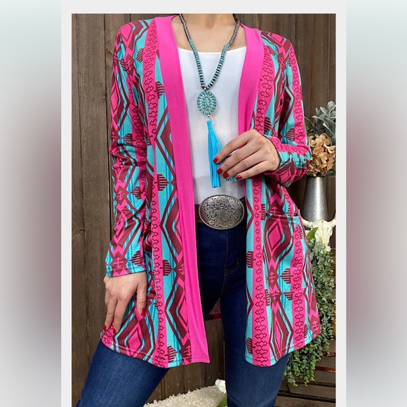 southern stich Sweaters - Women’s Plus Size 3X Aztec Print Cardigan ~ NWT